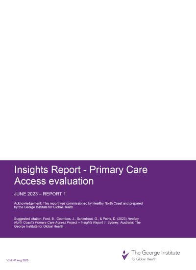 Primary Care Access Healthy North Coast Insights Report Primary Care Access Evaluation